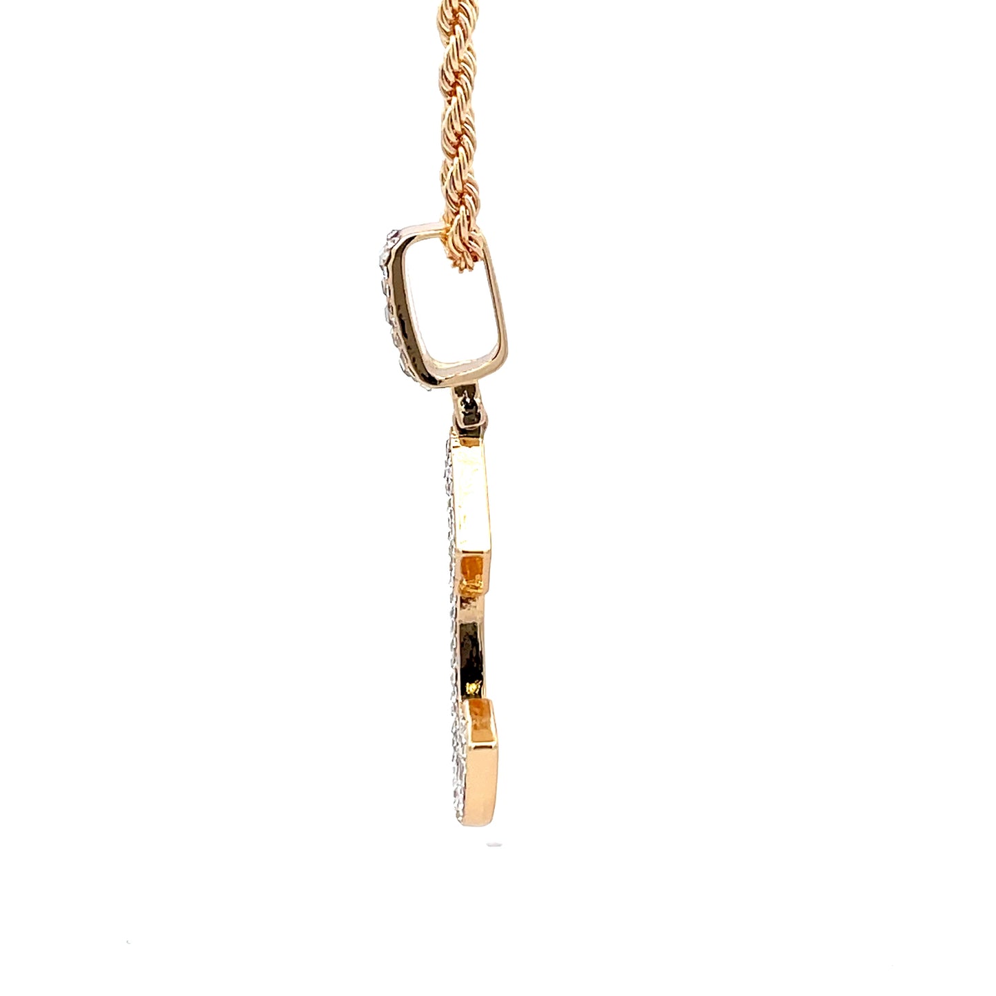 Baguette Initial Necklace - C