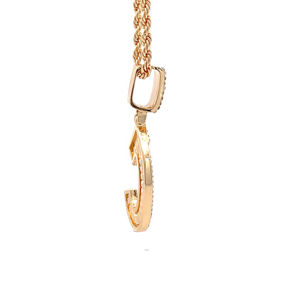 Baguette Initial Necklace - C