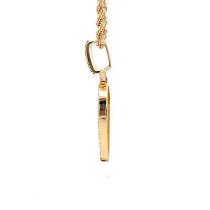 Baguette Initial Necklace - D