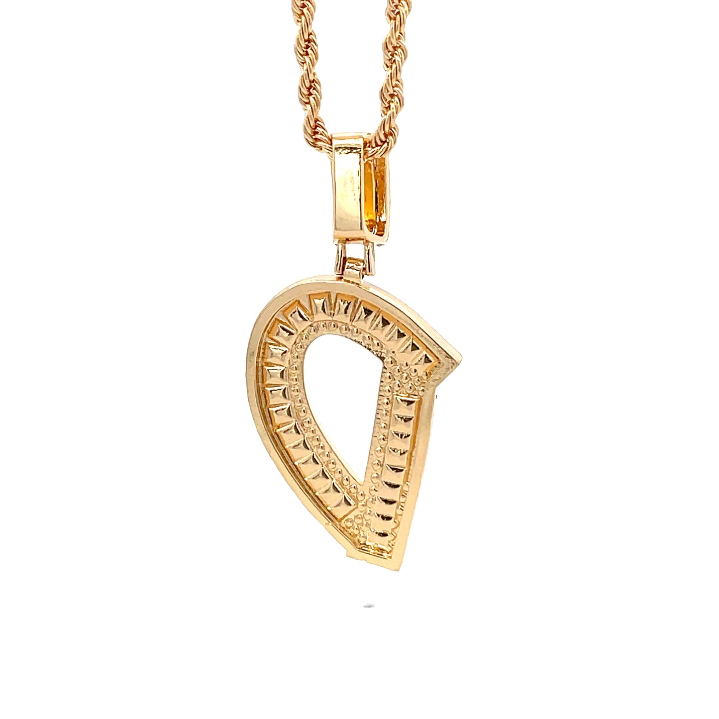 Baguette Initial Necklace - D