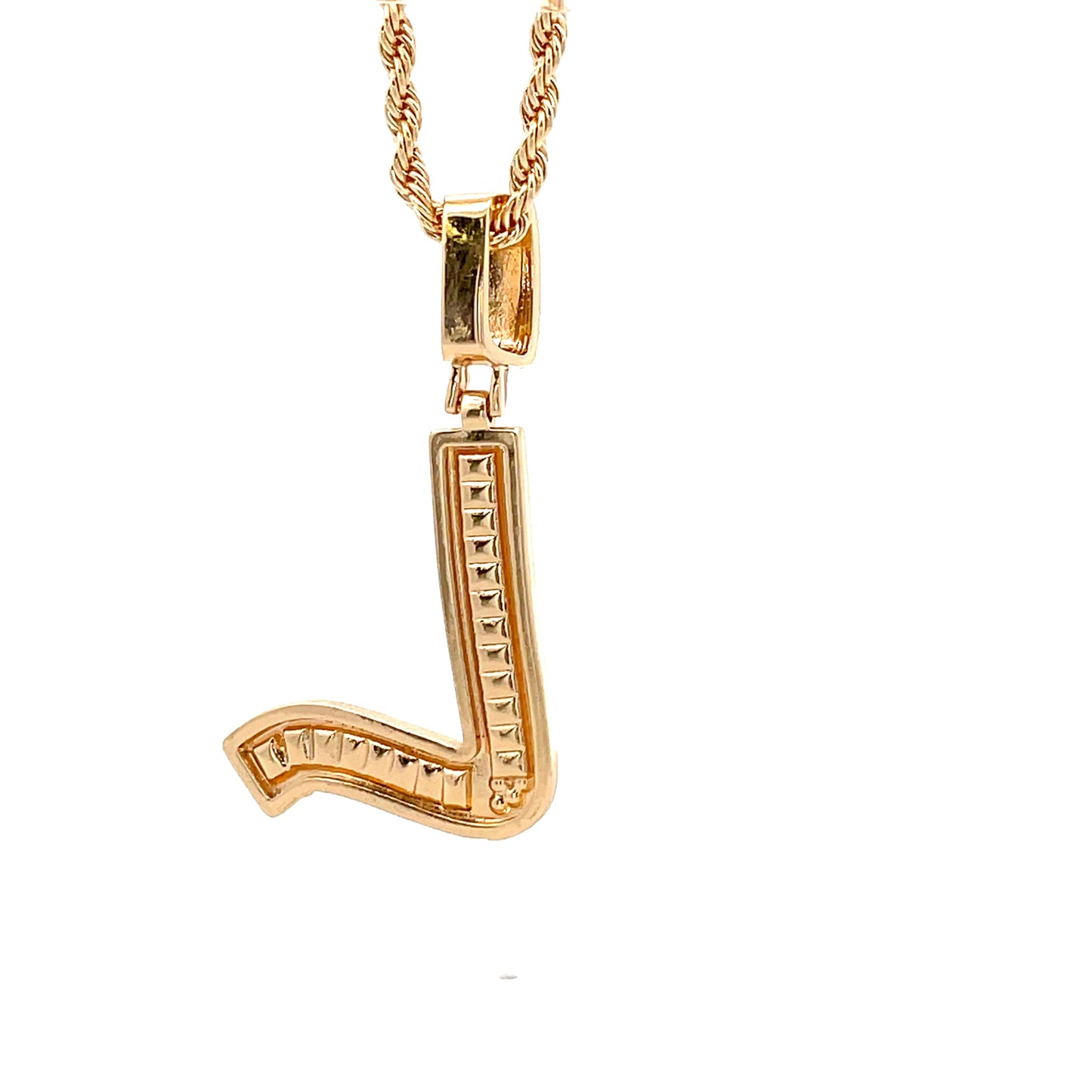 Baguette Initial Necklace - L