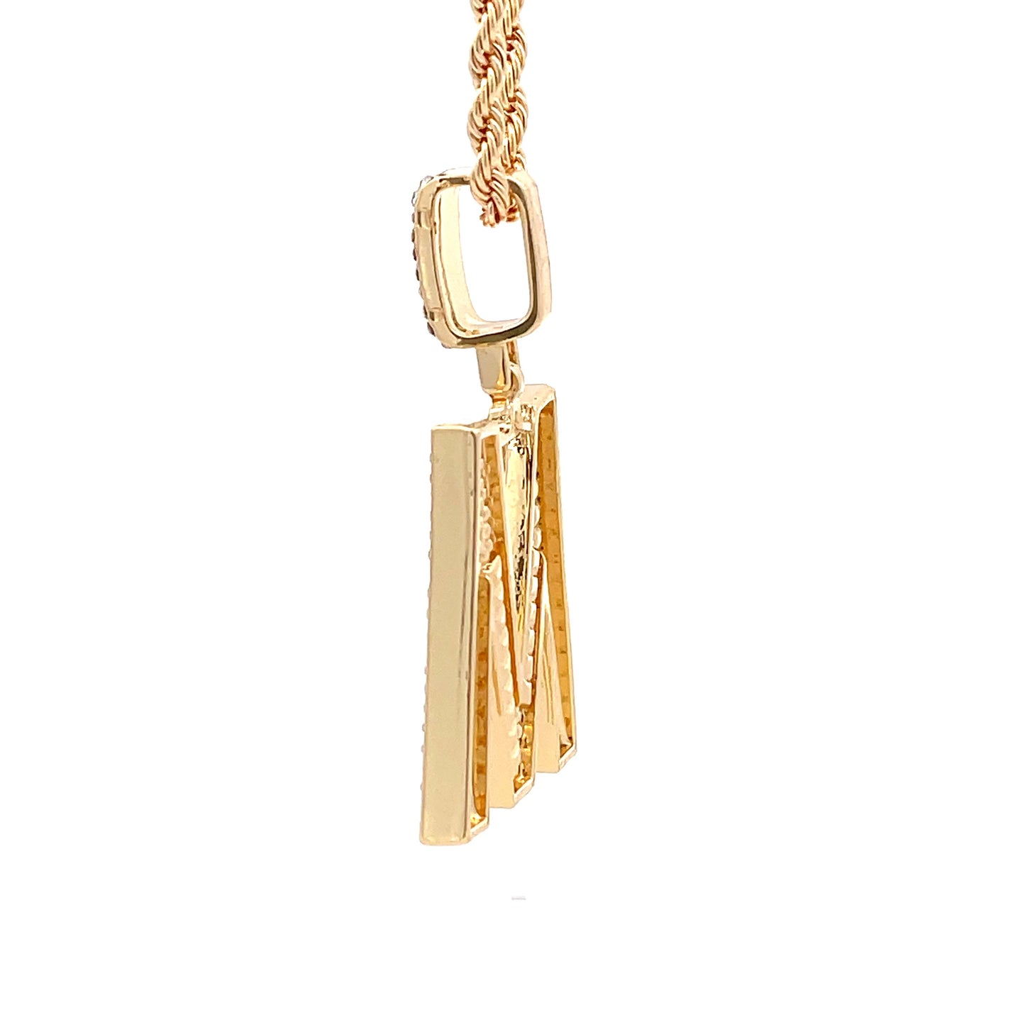 Baguette Initial Necklace - M