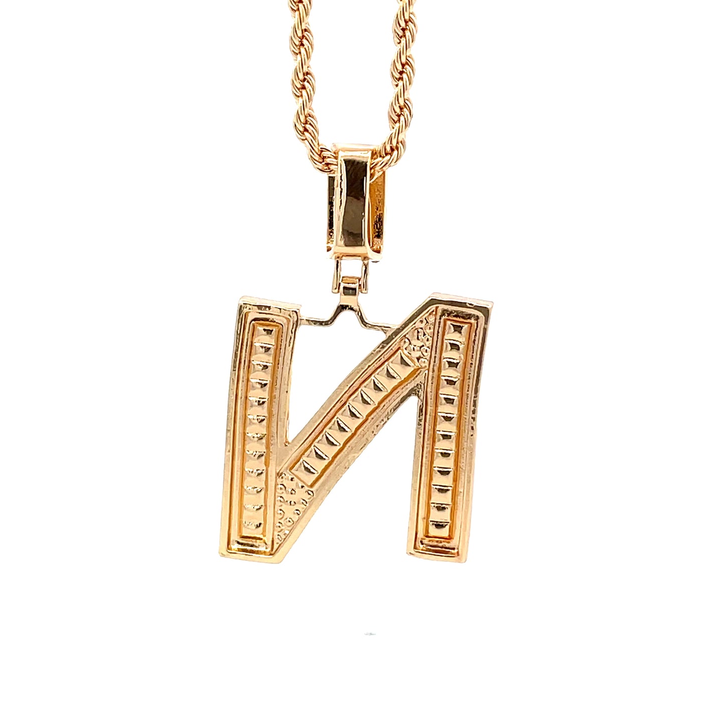 Baguette Initial Necklace - N