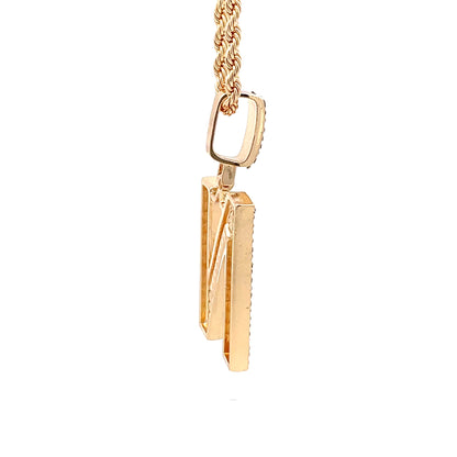 Baguette Initial Necklace - N
