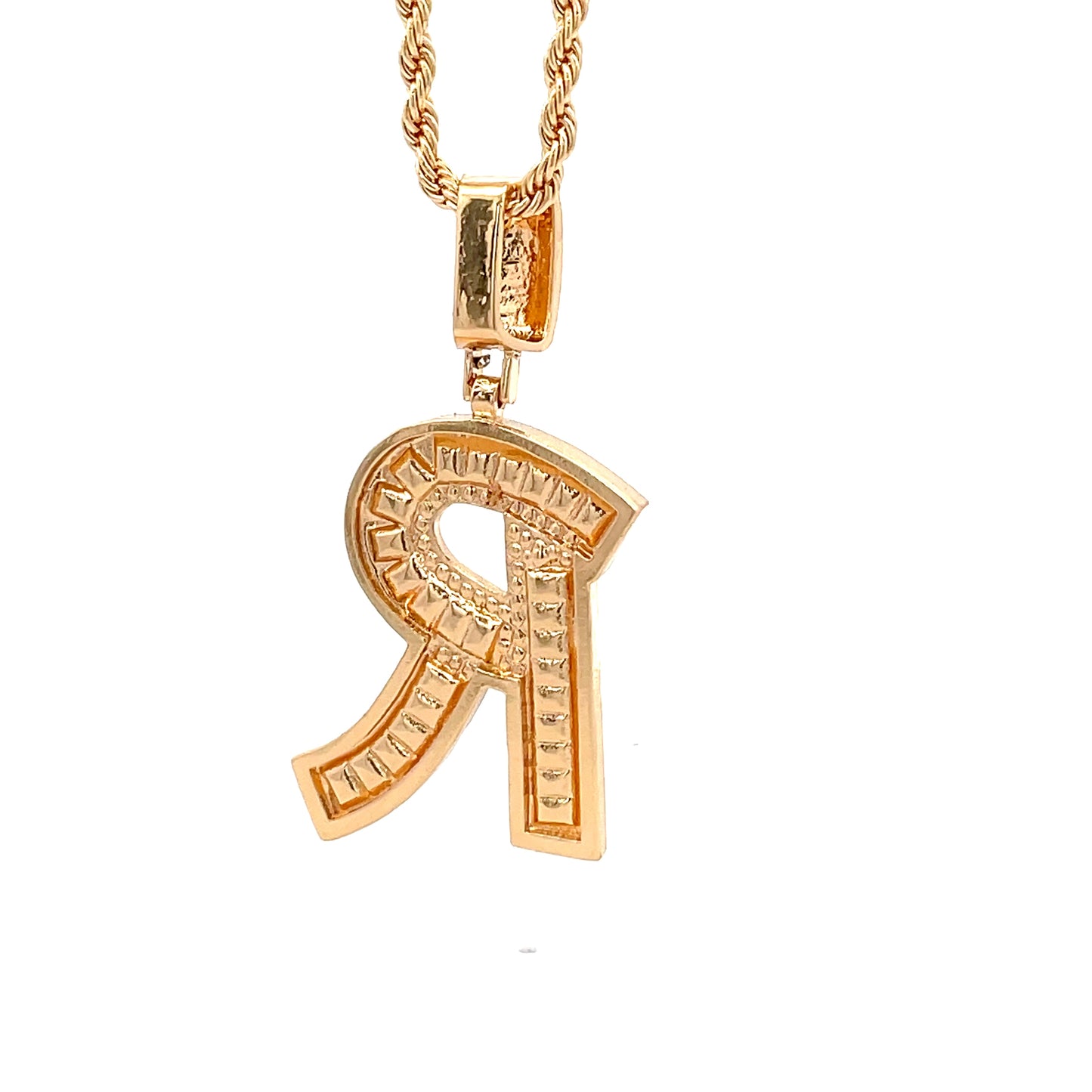 Baguette Initial Necklace - R