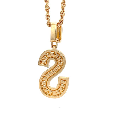 Baguette Initial Necklace - S