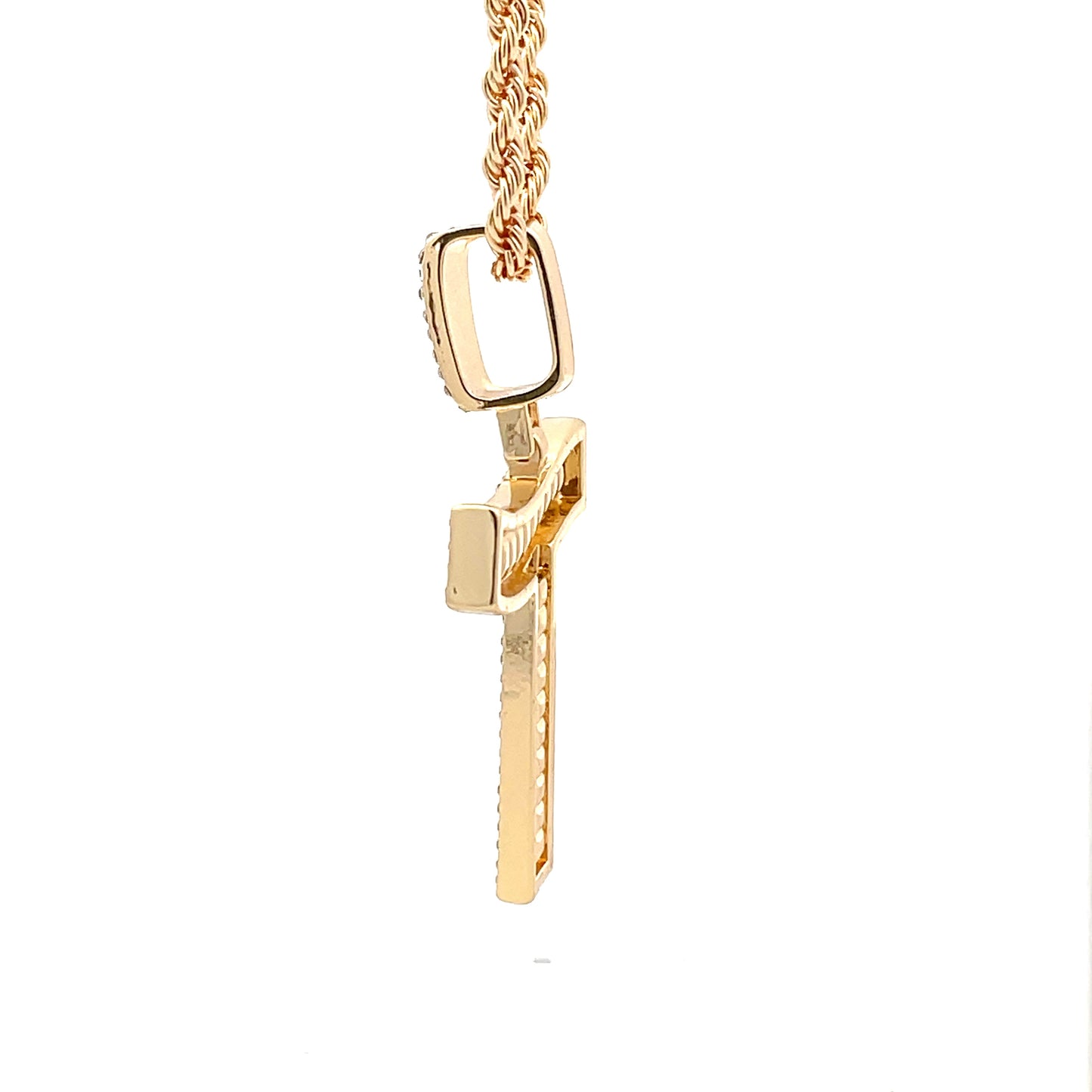 Baguette Initial Necklace - T