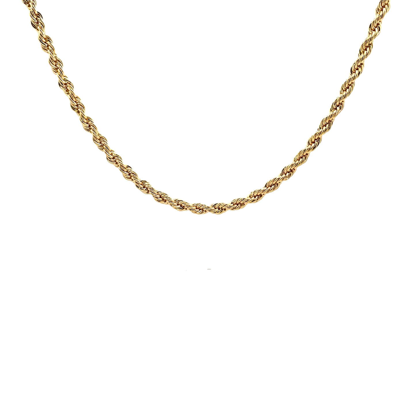 14K Chain Necklace #109 - ROPE 16inch 4mm