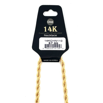 14K Short Necklace - #110