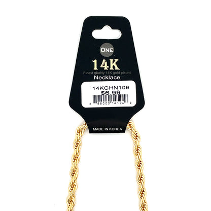 14K Short Necklace - #109