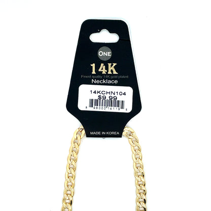 14K Short Necklace - #104