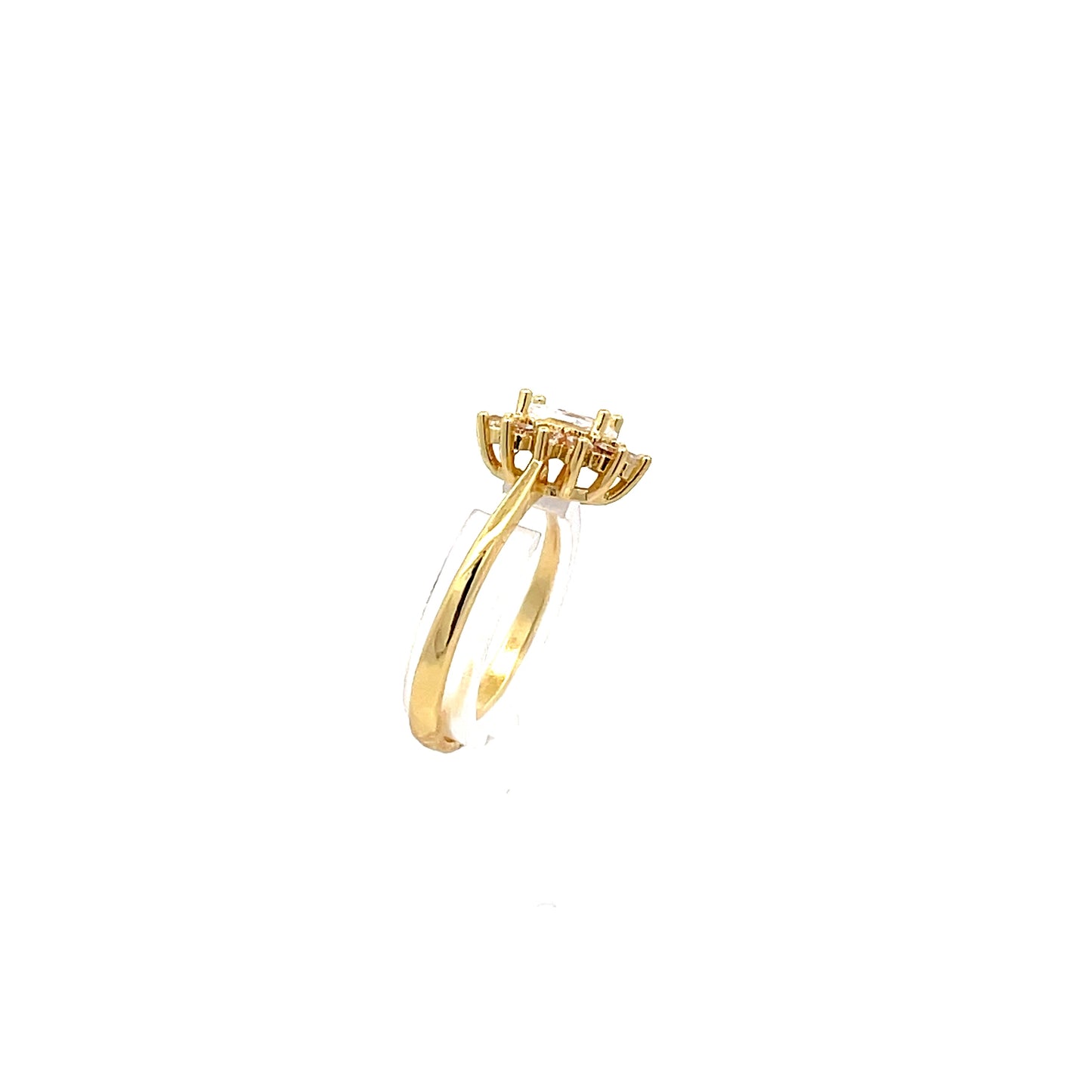 Star Flower Oval-Shaped Fashion Ring - Style 1