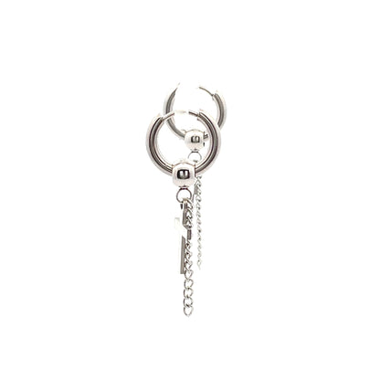 Stainless Steel Huggie Hoop Earrings - Design 01