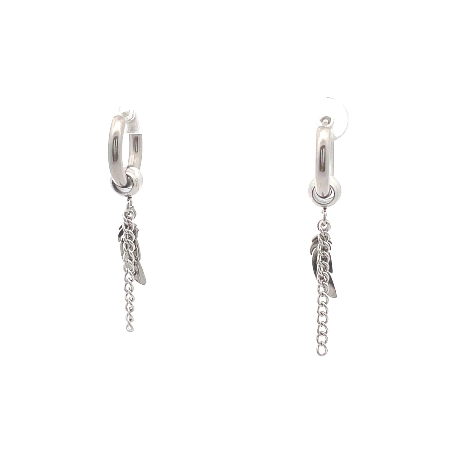 Stainless Steel Huggie Hoop Earrings -  02