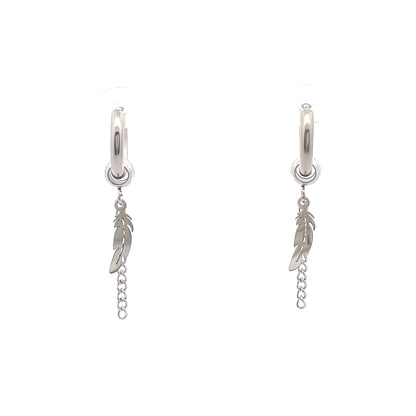 Stainless Steel Huggie Hoop Earrings - Design 02