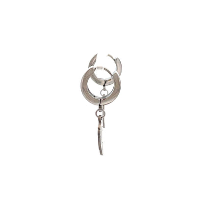 Stainless Steel Huggie Hoop Earrings - Design 04