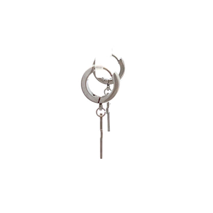 Stainless Steel Huggie Hoop Earrings - Design 05