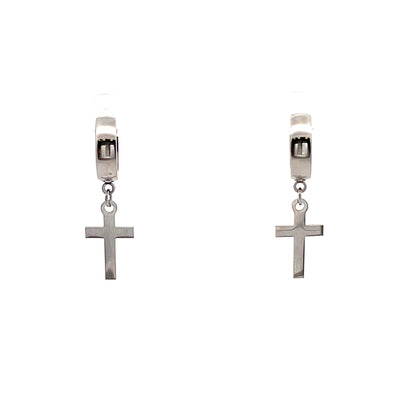 Stainless Steel Huggie Hoop Earrings - Design 05
