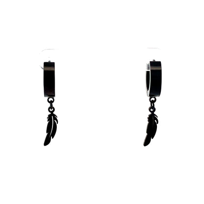 Stainless Steel Huggie Hoop Earrings - Design 04