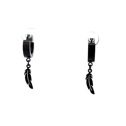 Stainless Steel Huggie Hoop Earrings - Design 04