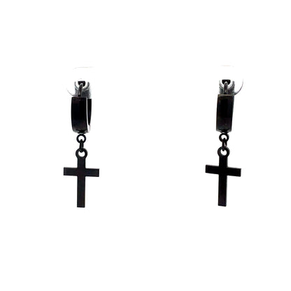 Stainless Steel Huggie Hoop Earrings - Design 05