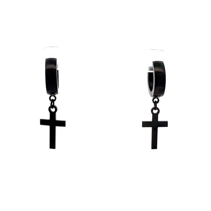 Stainless Steel Huggie Hoop Earrings - Design 05