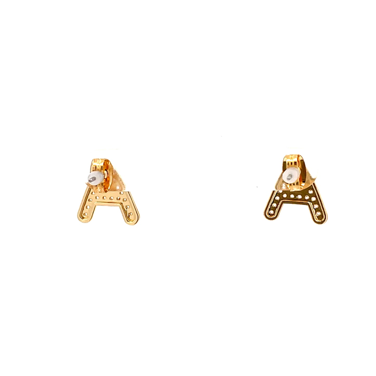 Venus Initial Earrings - A