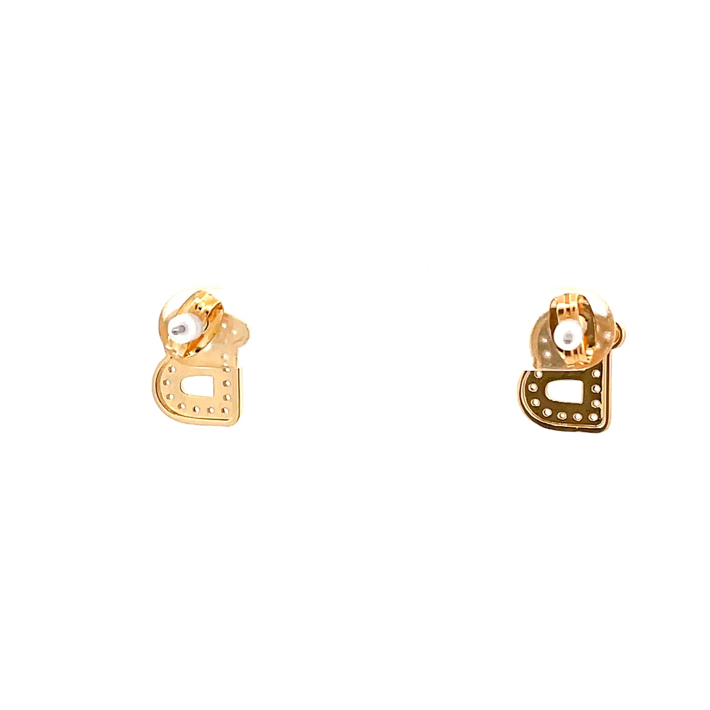 Venus Initial Earrings - B