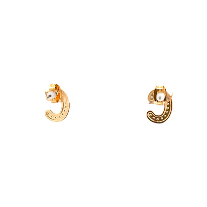 Venus Initial Earrings - C