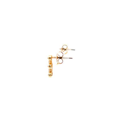 Venus Initial Earrings - F