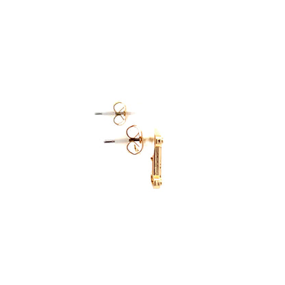 Venus Initial Earrings - F