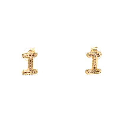 Venus Initial Earrings - I