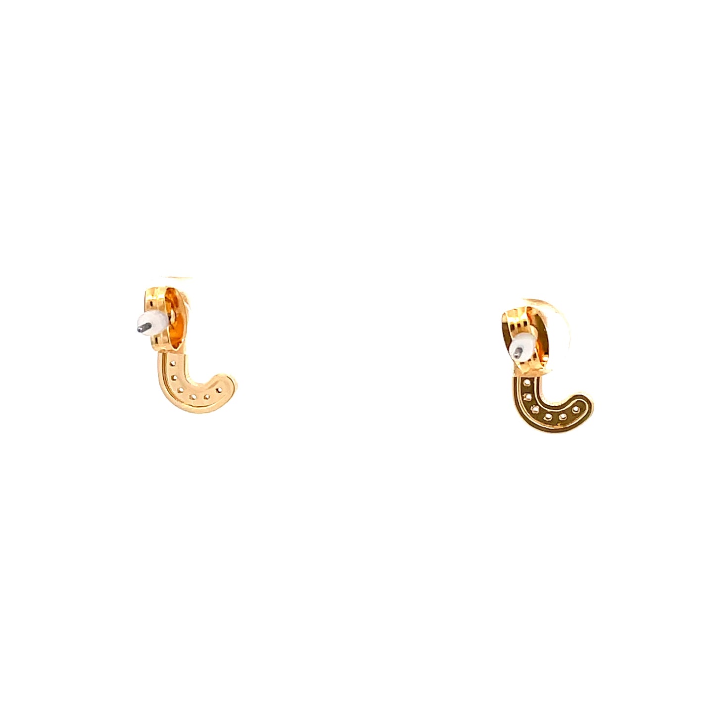 Venus Initial Earrings - J