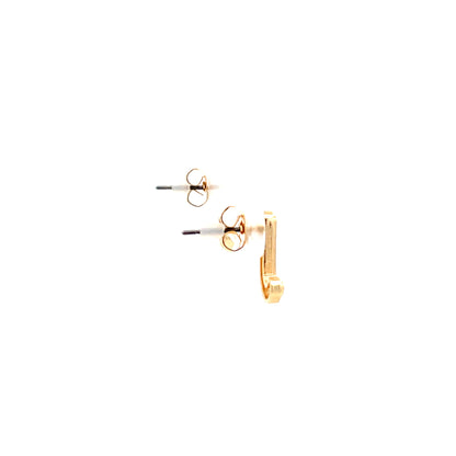 Venus Initial Earrings - J