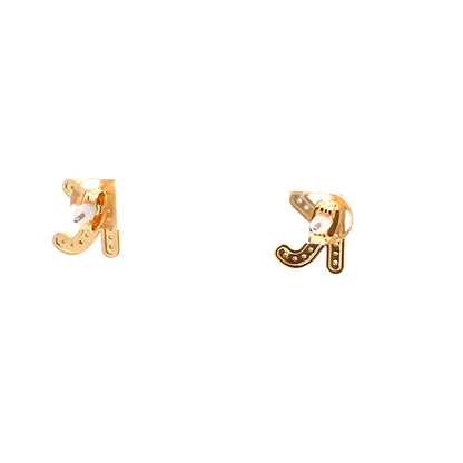 Venus Initial Earrings - K