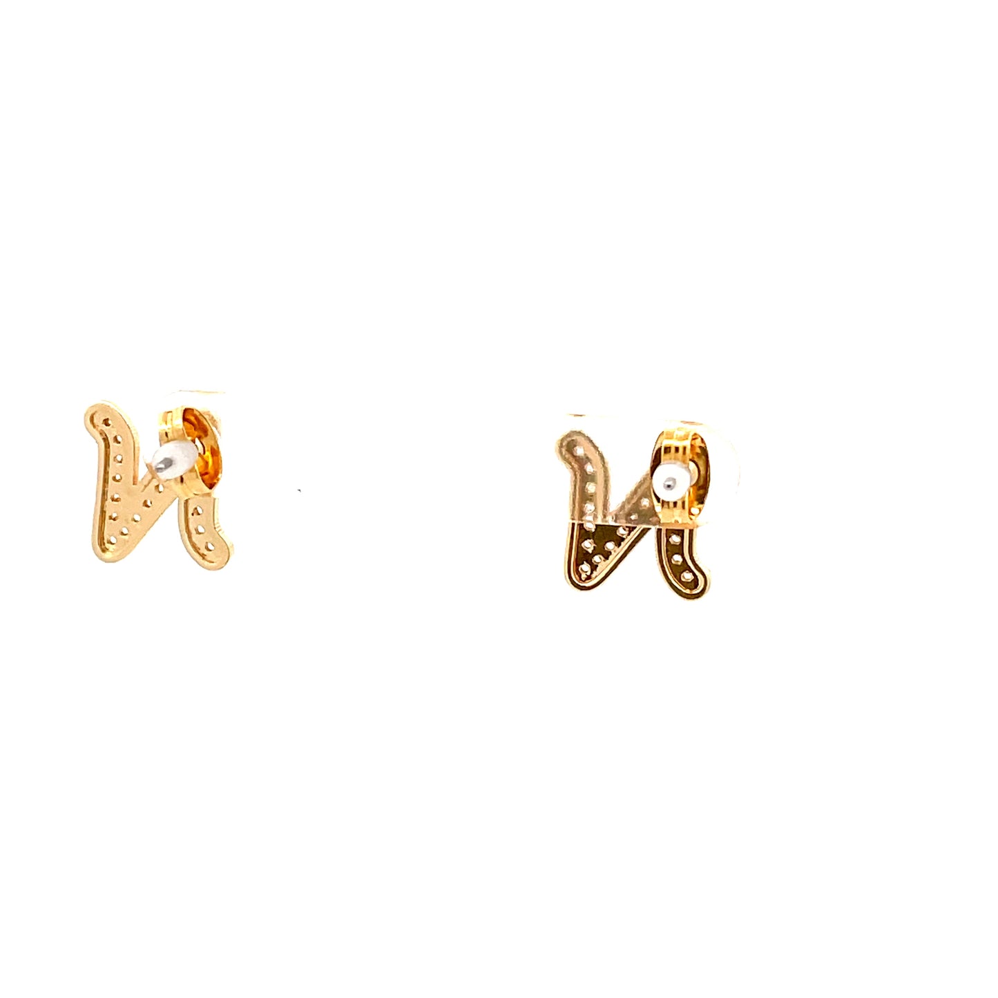 Venus Initial Earrings - N