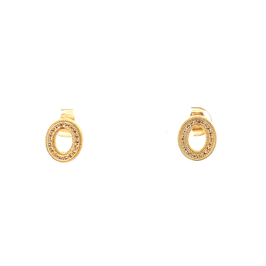 Venus Initial Earrings - O