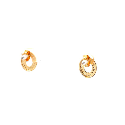 Venus Initial Earrings - O