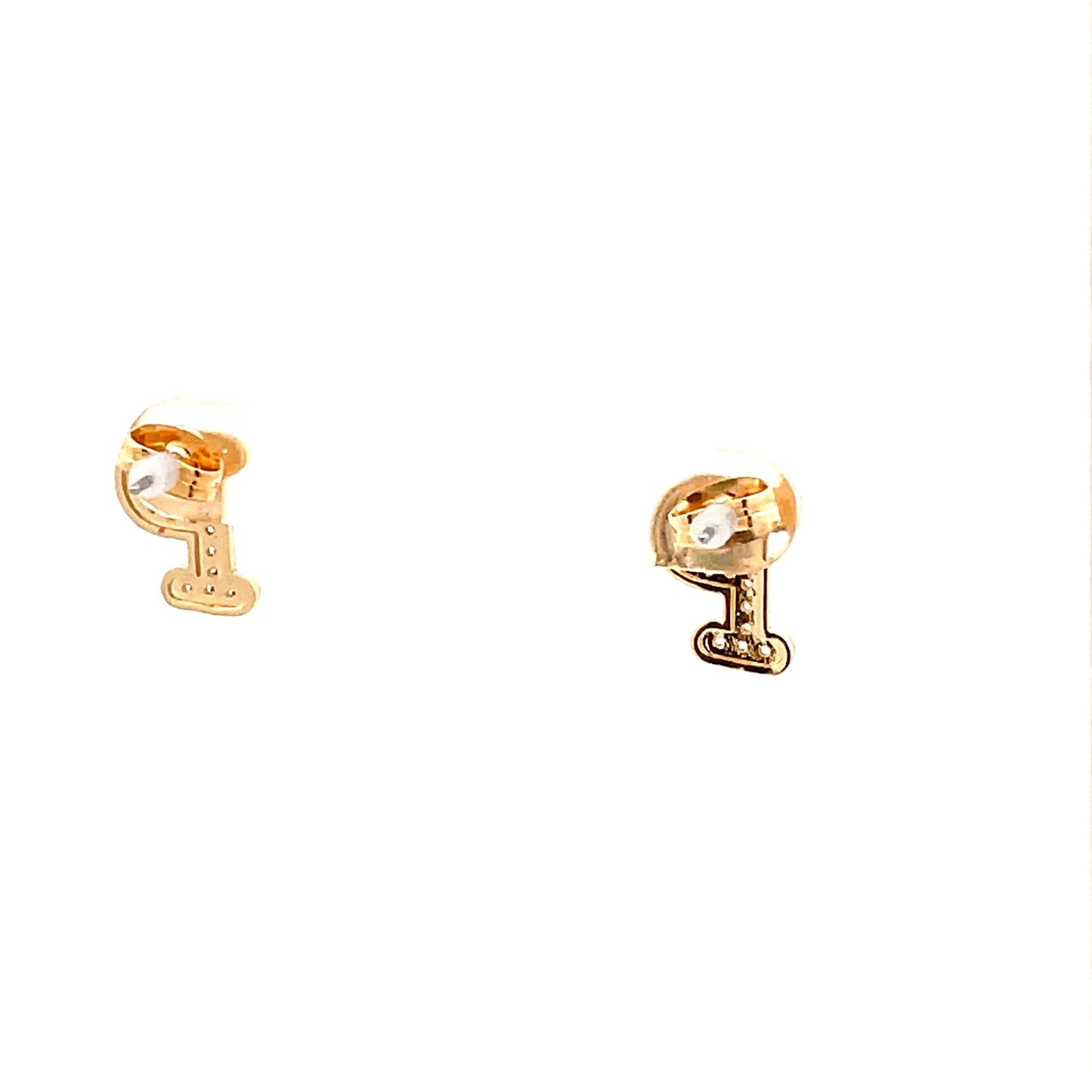 Venus Initial Earrings - P