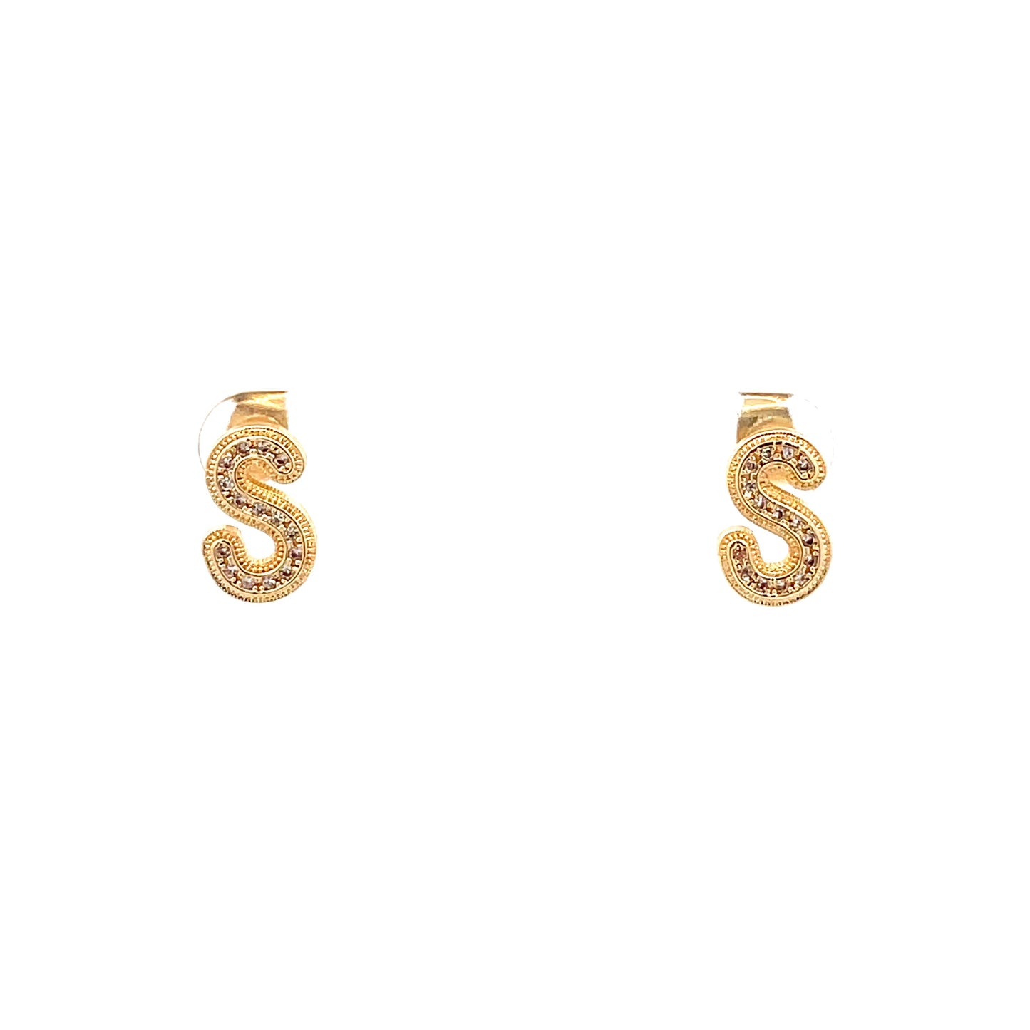 Venus Initial Earrings - S