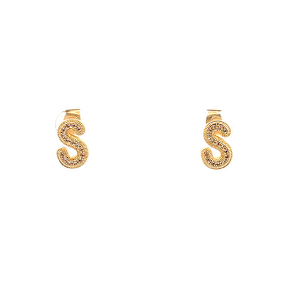 Venus Initial Earrings - S