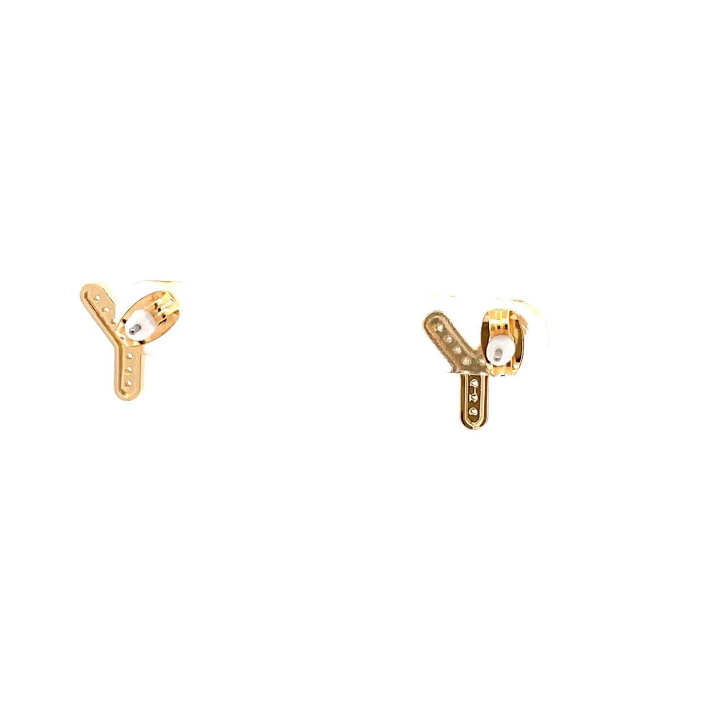 Venus Initial Earrings - Y