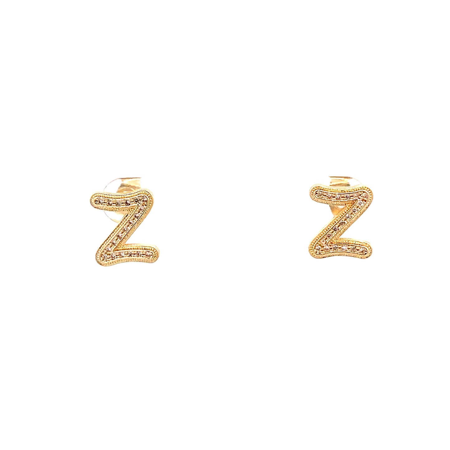 Venus Initial Earrings - Z