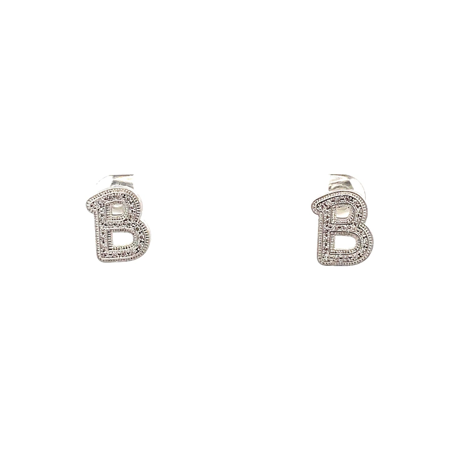 Venus Initial Earrings - B