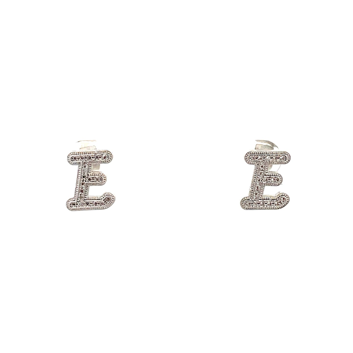 Venus Initial Earrings - E