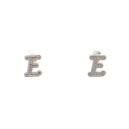 Venus Initial Earrings - E
