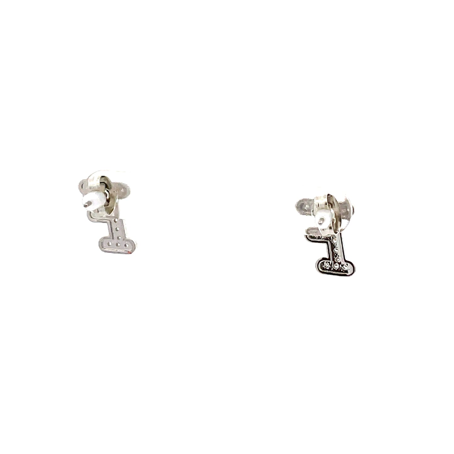 Venus Initial Earrings - F