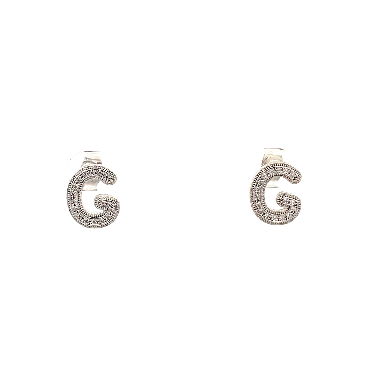 Venus Initial Earrings - G