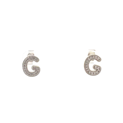 Venus Initial Earrings - G
