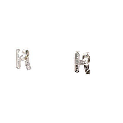 Venus Initial Earrings - H